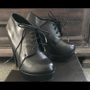 Chunky Heels Marco Santi Black Booties